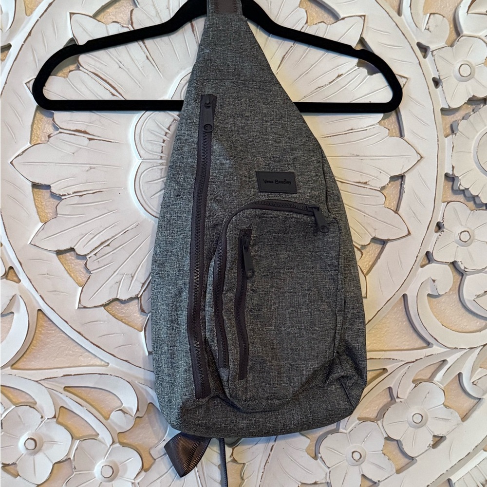 Vera Bradley Charcoal Belt Bag one sling backpack